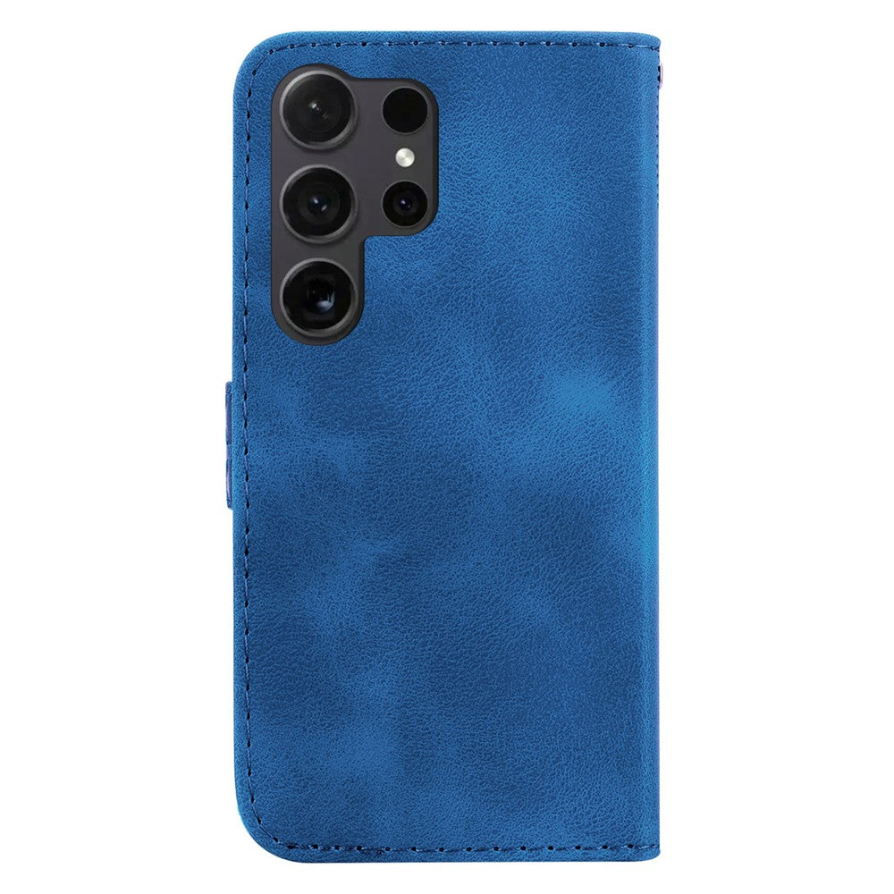 Galaxy S24 Ultra Leder-Wallet-Hülle – Mit Prägung & Ständer