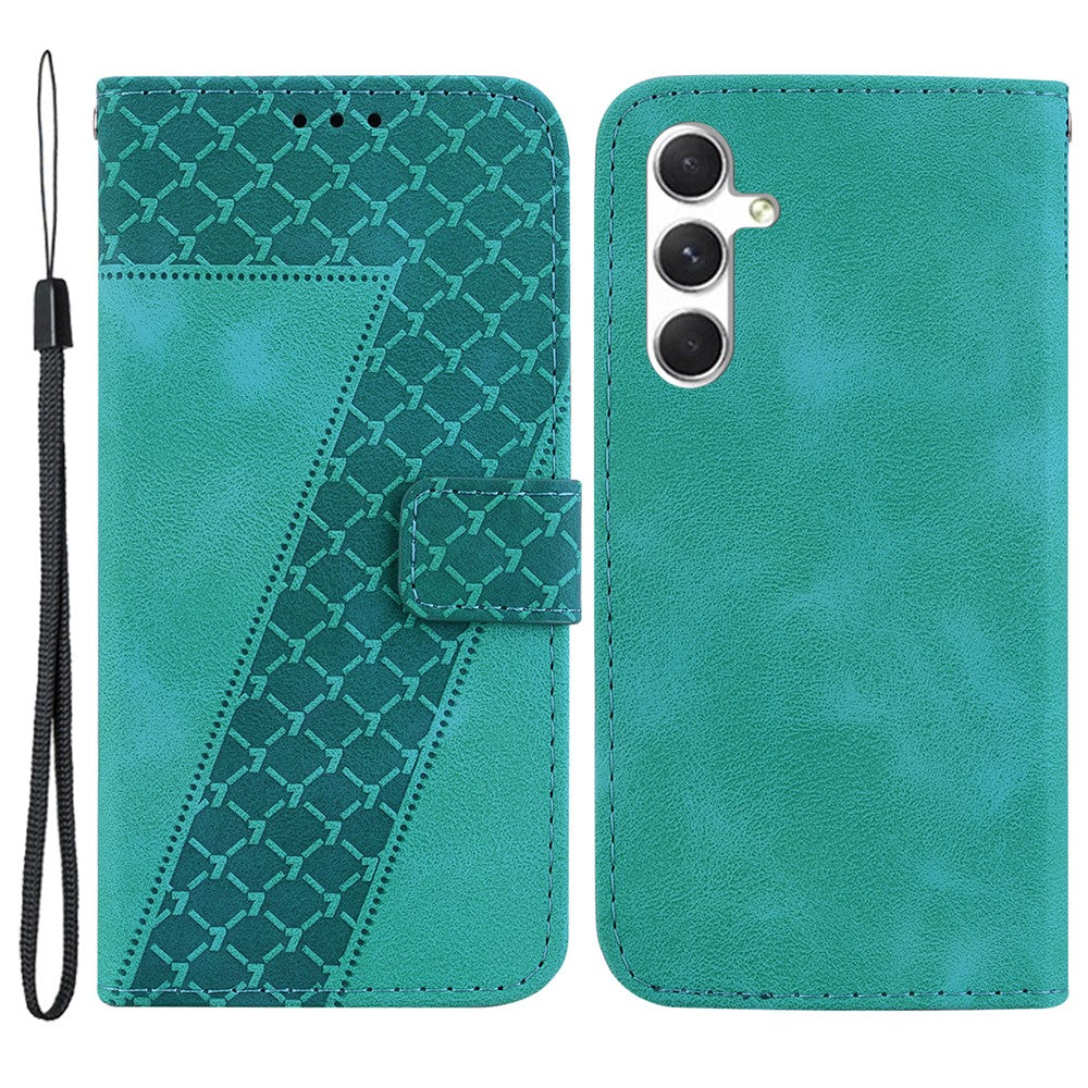 Galaxy S24 Leder-Wallet-Hülle – Mit Prägung & Ständer