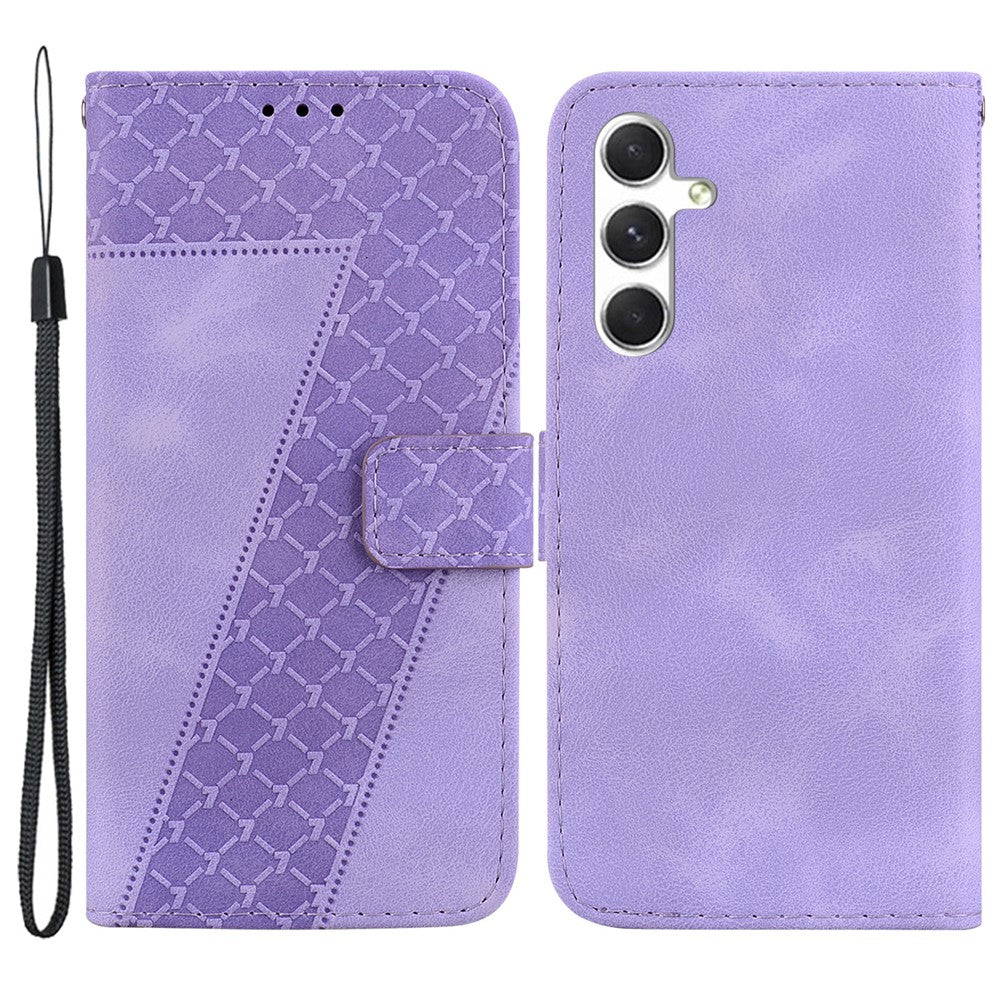 Galaxy S24 Leder-Wallet-Hülle – Mit Prägung & Ständer