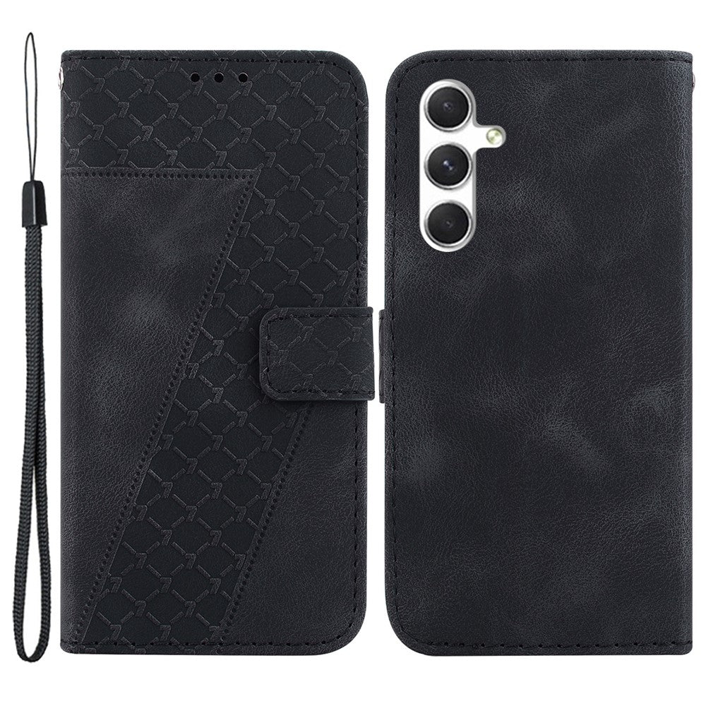 Galaxy S24 Leder-Wallet-Hülle – Mit Prägung & Ständer