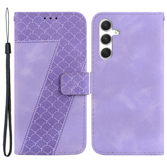 Galaxy S24 Plus Leder-Wallet-Hülle – Mit Prägung & Ständer