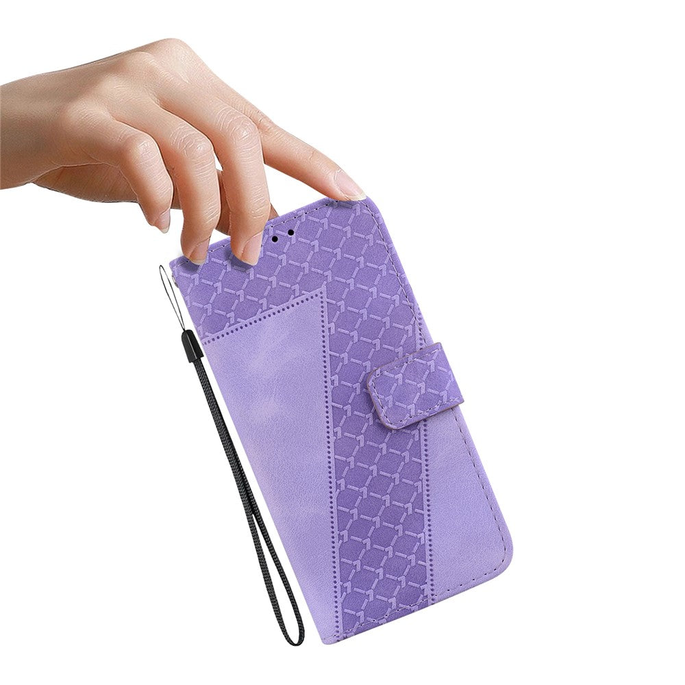 Galaxy S24 Plus Leder-Wallet-Hülle – Mit Prägung & Ständer