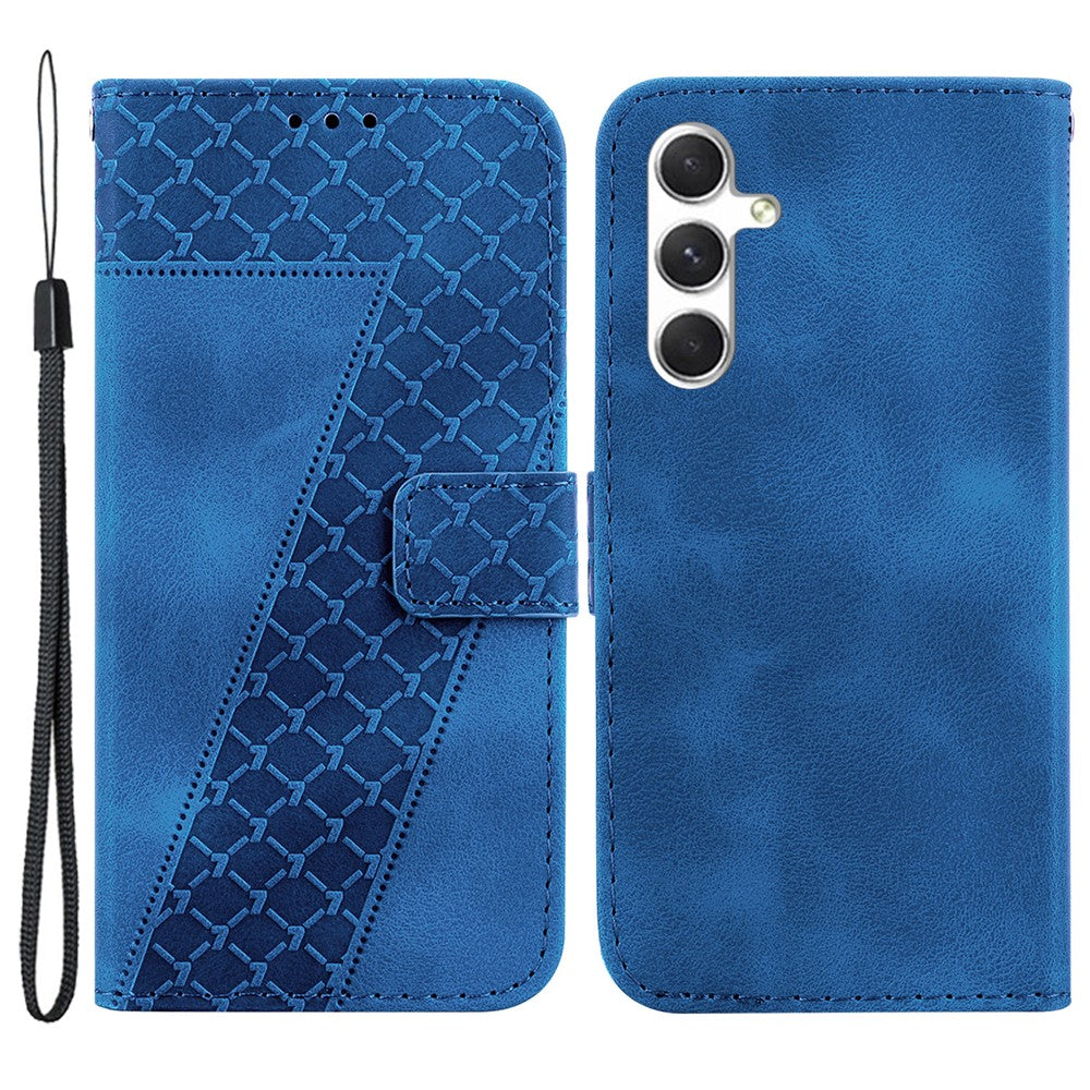 Galaxy S24 Plus Leder-Wallet-Hülle – Mit Prägung & Ständer