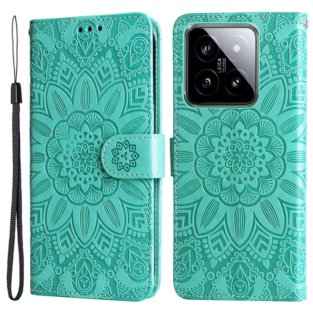 For Xiaomi 14 Case Stand Wallet Shockproof PU Leather Smartphone Cover