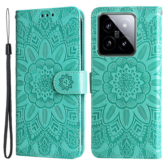 Xiaomi 14 Handyhülle – mit Standfunktion, stoßfest, PU-Leder, Smartphone-Abdeckung
