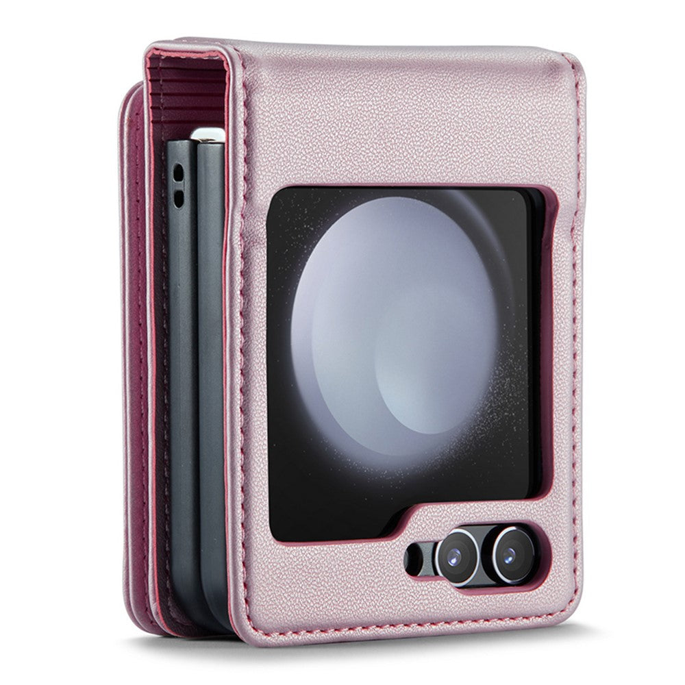For Samsung Galaxy Z Flip5 5G Phone Case CASEME C22 Leather Back Cover with RFID Blocking Card Slots