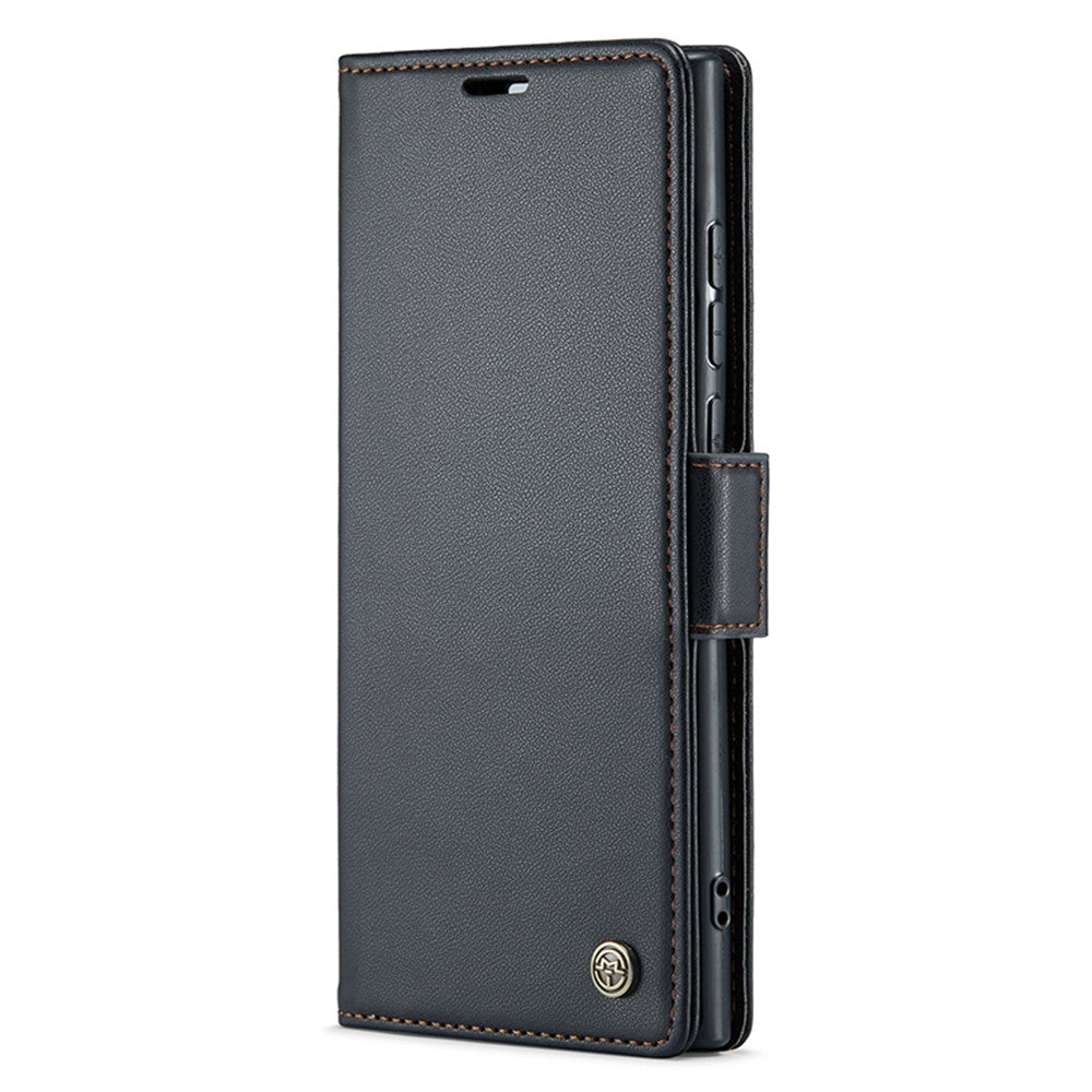 Galaxy S24 Ultra Glänzende Wallet-Hülle – RFID-Schutz & Ständer