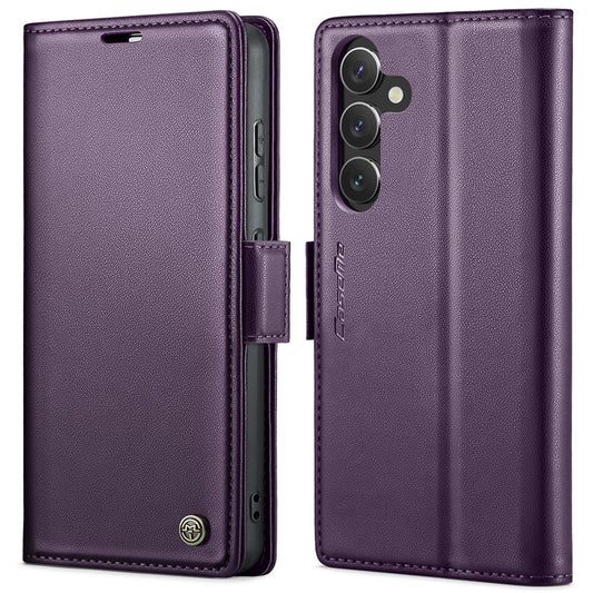 Galaxy S24 Glänzende Wallet-Hülle – RFID-Schutz & Ständer