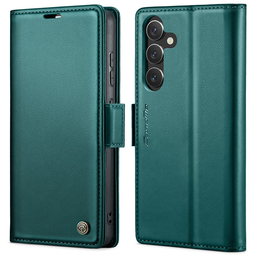 Galaxy S24 Glänzende Wallet-Hülle – RFID-Schutz & Ständer