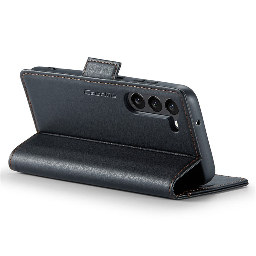 Galaxy S24 Glänzende Wallet-Hülle – RFID-Schutz & Ständer