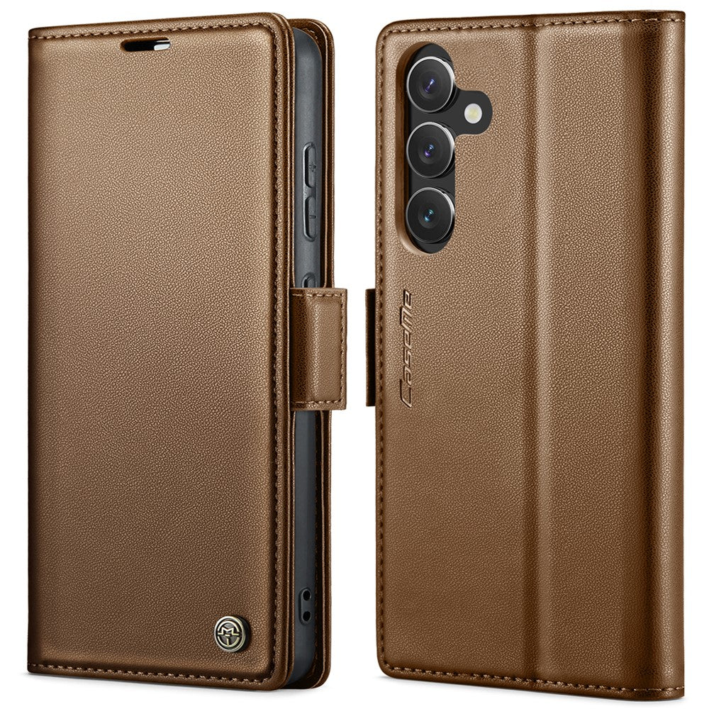 Galaxy S24 Glänzende Wallet-Hülle – RFID-Schutz & Ständer