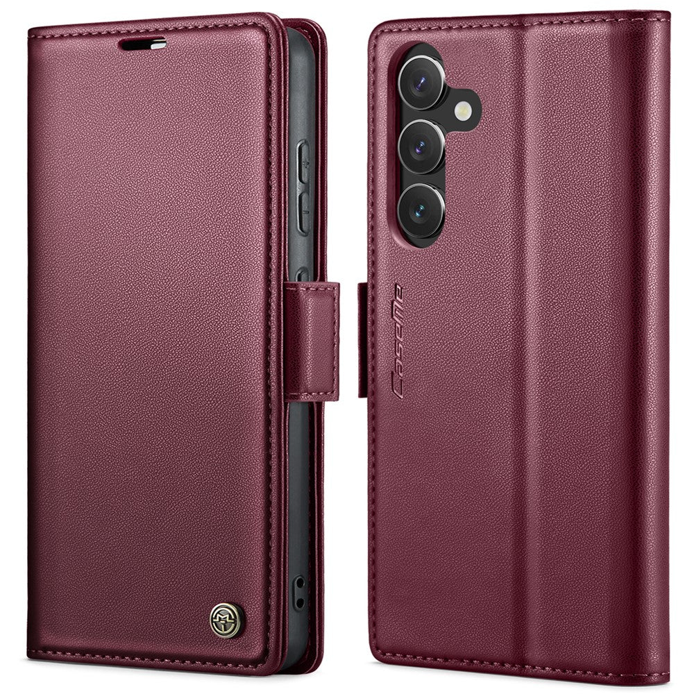 Galaxy S24 Plus Glänzende Wallet-Hülle – RFID-Schutz & Ständer
