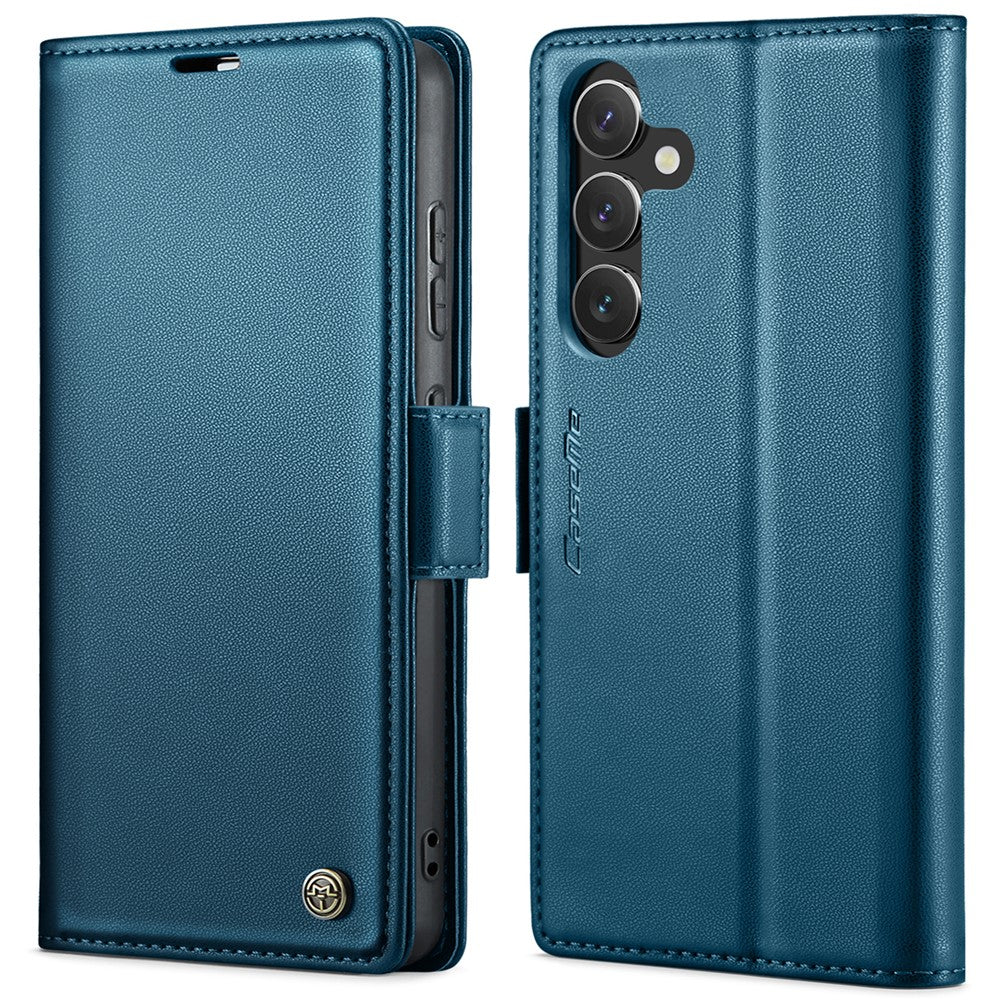 Galaxy S24 Plus Glänzende Wallet-Hülle – RFID-Schutz & Ständer
