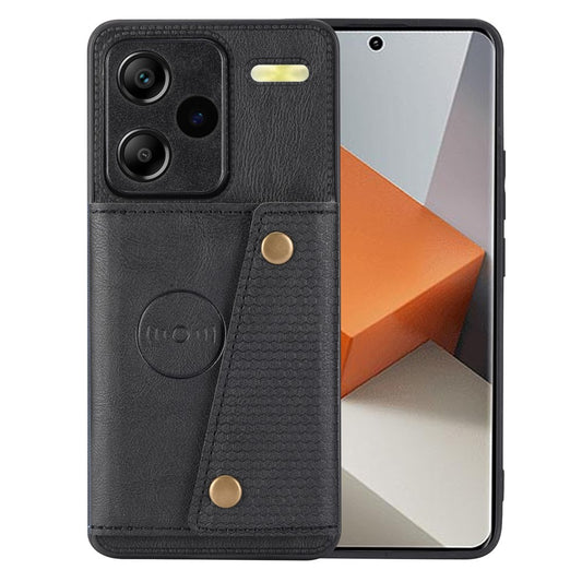 Xiaomi Redmi Note 13 Pro+ 5G Handyhülle – Kickstand Lederbeschichtete TPU- mit Kartenhalter