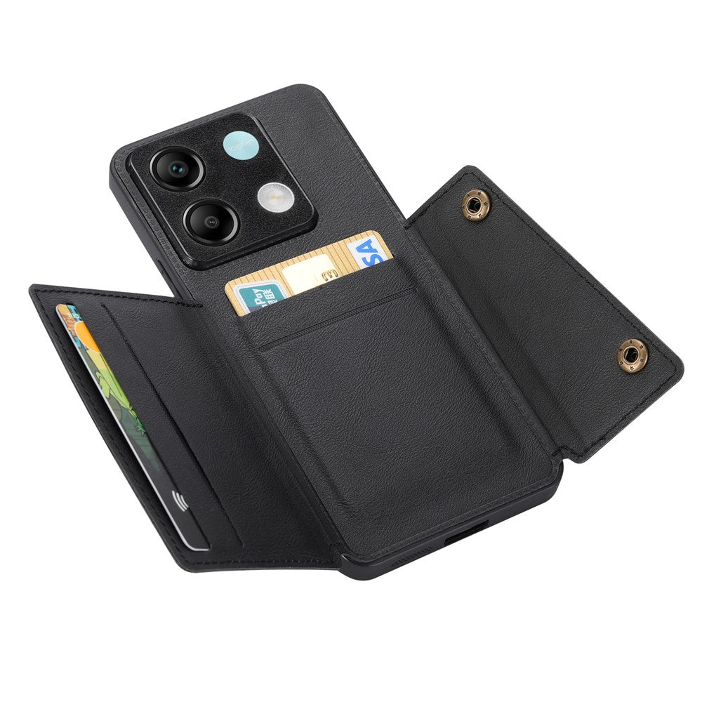 For Xiaomi Redmi Note 13 Pro 5G / Poco X6 5G Case PU Leather + TPU Phone Cover with Card Holder