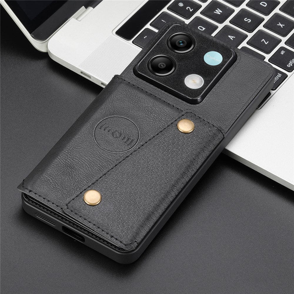 For Xiaomi Redmi Note 13 Pro 5G / Poco X6 5G Case PU Leather + TPU Phone Cover with Card Holder