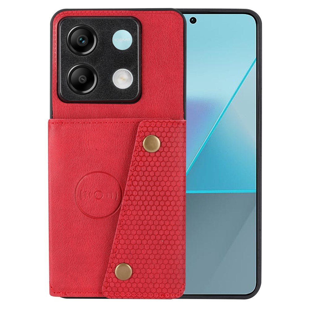 For Xiaomi Redmi Note 13 Pro 5G / Poco X6 5G Case PU Leather + TPU Phone Cover with Card Holder