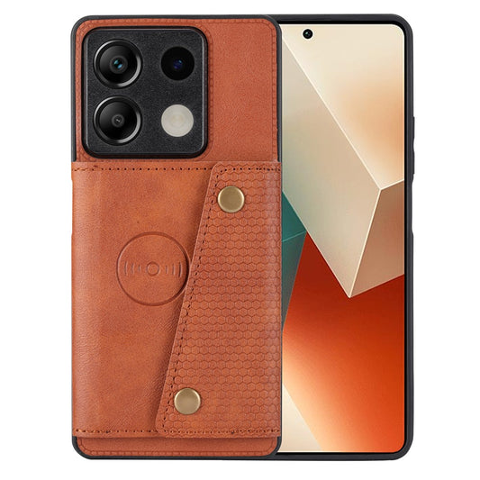 Xiaomi Redmi Note 13 5G Handyhülle – PU-Leder + TPU Anti-Fall- mit Kartenhalter