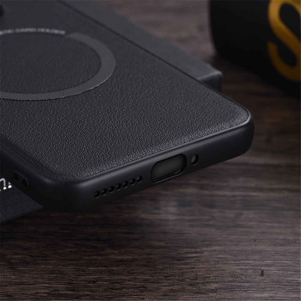 For Xiaomi 14 Case Magnetic Case PU Leather+TPU Cell Phone Cover