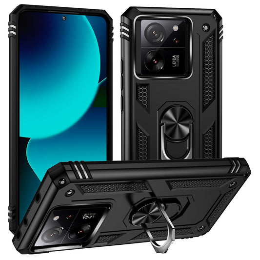 Xiaomi 13T / Xiaomi 13T Pro / Xiaomi Redmi K60 Ultra Handyhülle – 13T Pro / Redmi K60 Ultra TPU + PC Drehring Kickstand