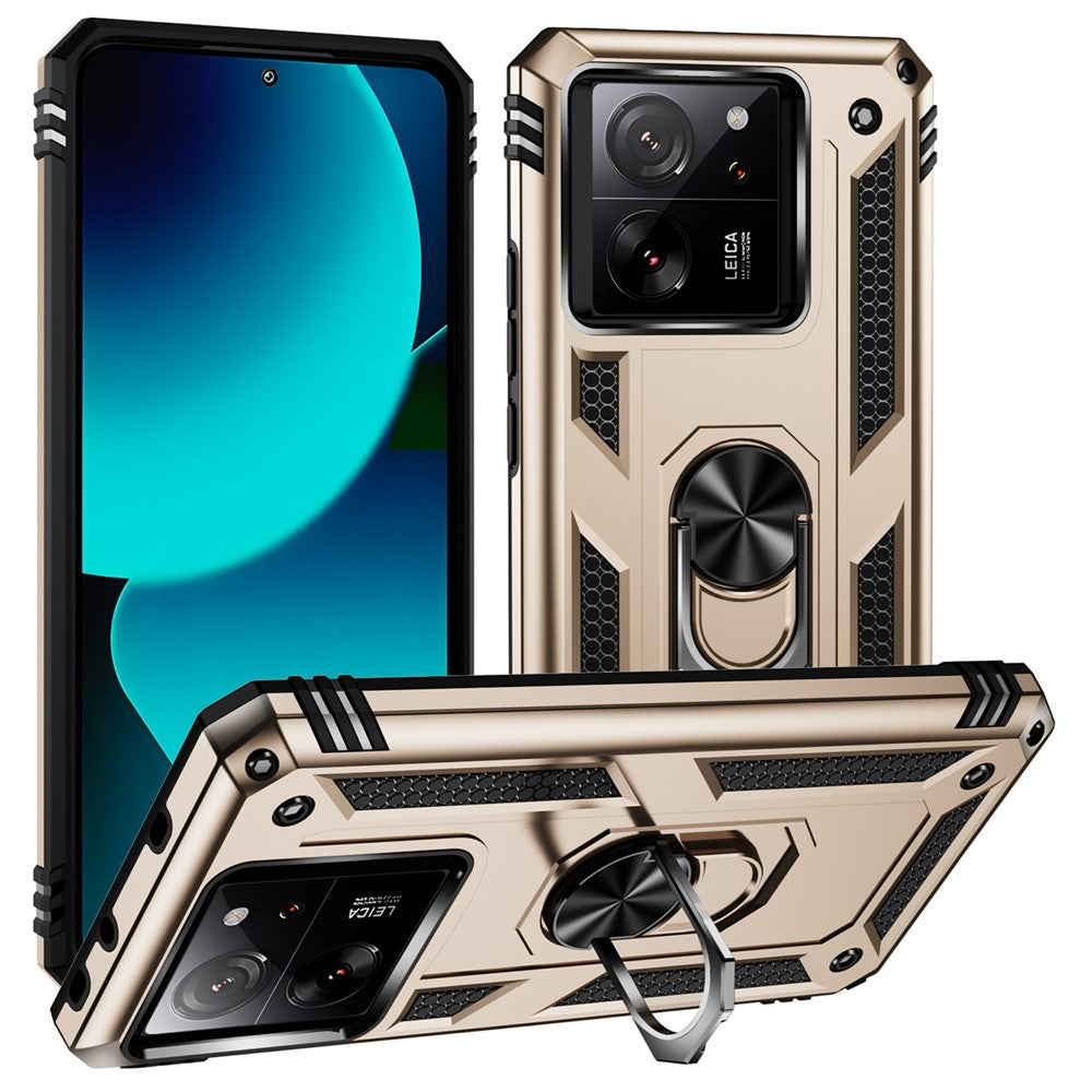 Xiaomi 13T / 13T Pro / Redmi K60 Ultra Case TPU+PC Rotating Ring Kickstand Cell Phone Cover