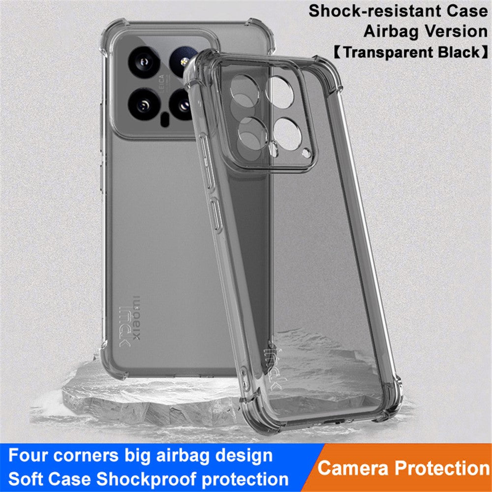 IMAK For Xiaomi 14 Case Drop-resistant Airbag Corner Clear TPU Phone Cover