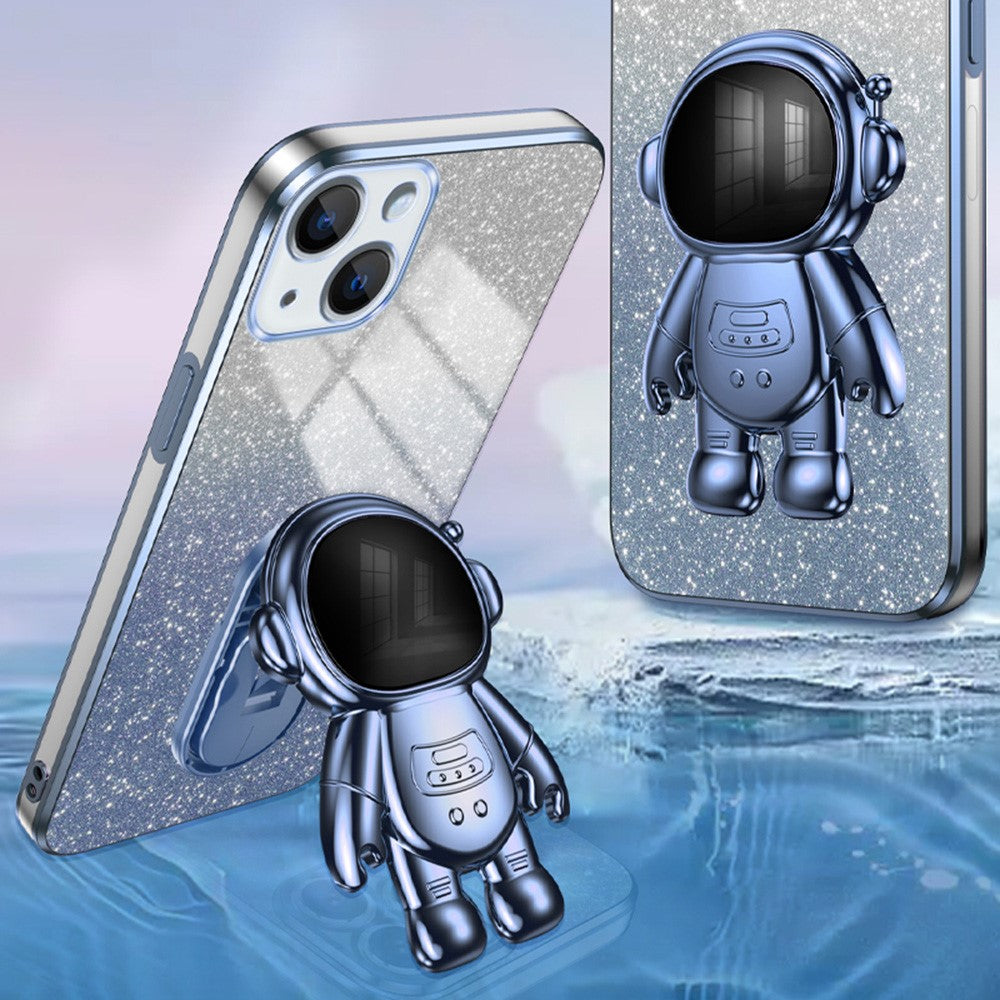 iPhone 15 Hülle – Kratzfest – Mit Astronaut-Ständer