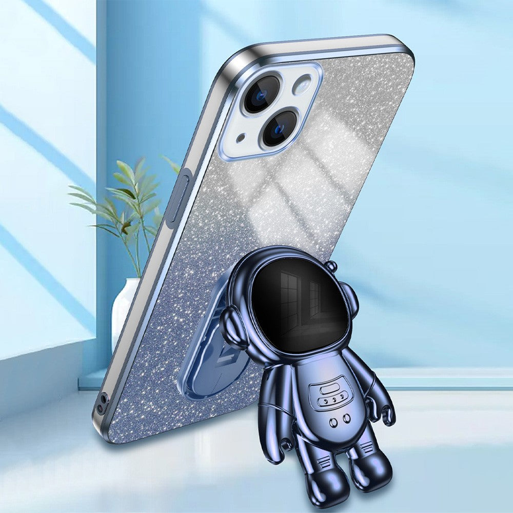 iPhone 15 Plus Hülle – Kratzfest – Mit Astronaut-Ständer