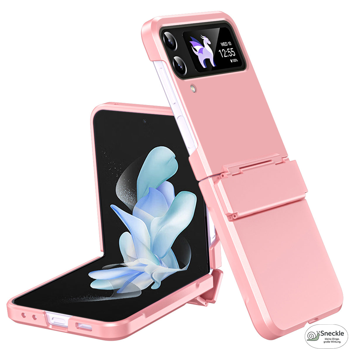 Galaxy Z Flip3 / Flip4 Hülle – Hartplastik mit Scharnierschutz