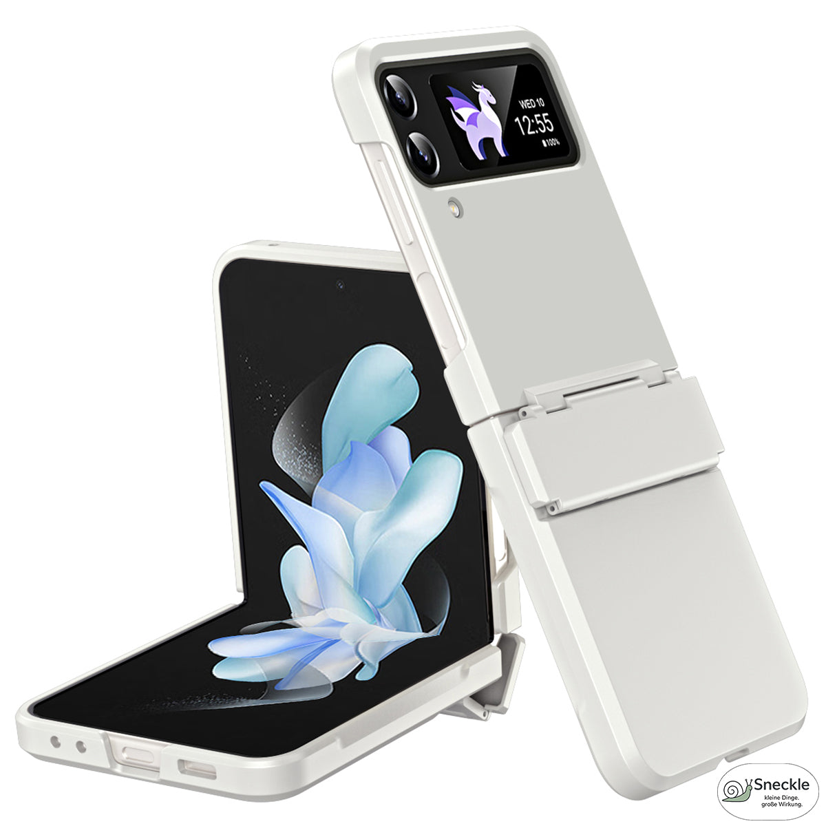 Galaxy Z Flip3 / Flip4 Hülle – Hartplastik mit Scharnierschutz