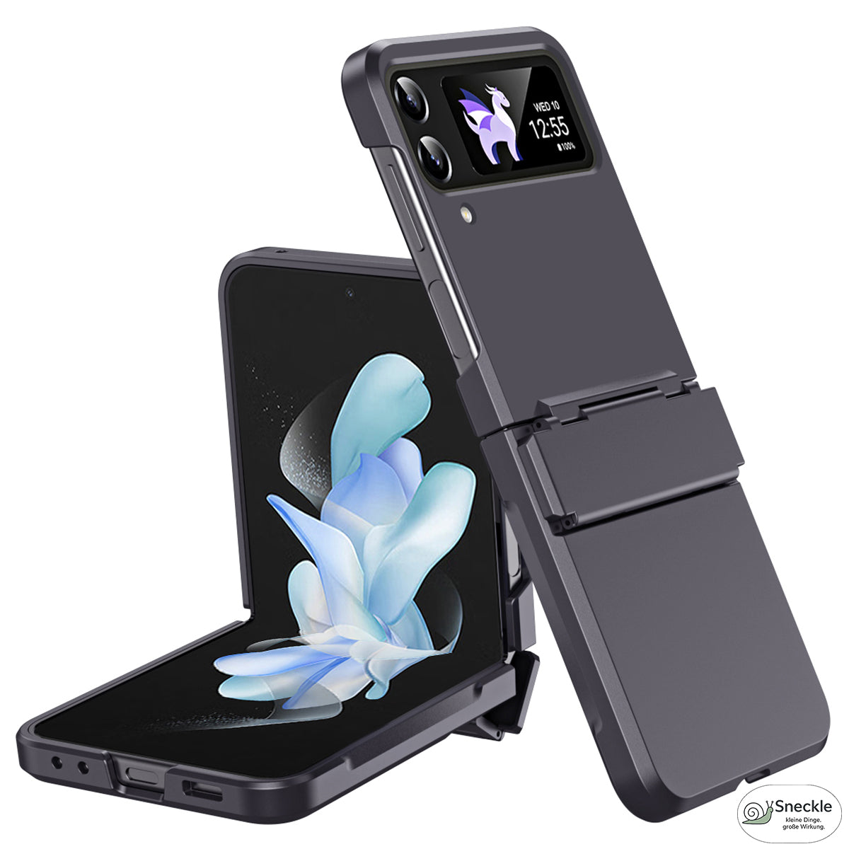 Galaxy Z Flip3 / Flip4 Hülle – Hartplastik mit Scharnierschutz