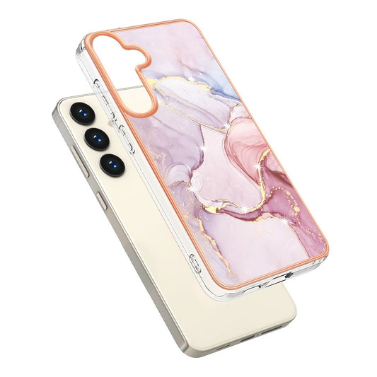 Galaxy S24 Plus Schutzhülle – Mit Marmormuster 2,0 mm Galvanik-Rückseite