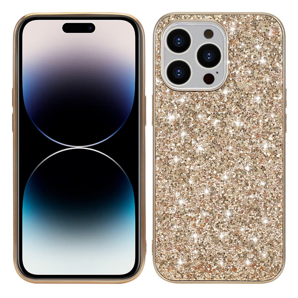 iPhone 14 Pro Max Schutzhülle – Funkelnde Glitzer-Rückseite
