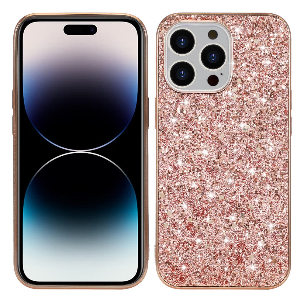 iPhone 14 Pro Max Schutzhülle – Funkelnde Glitzer-Rückseite