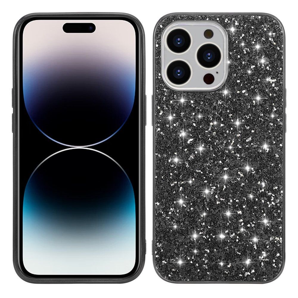 iPhone 14 Pro Schutzhülle – Funkelnde Glitzer-Rückseite