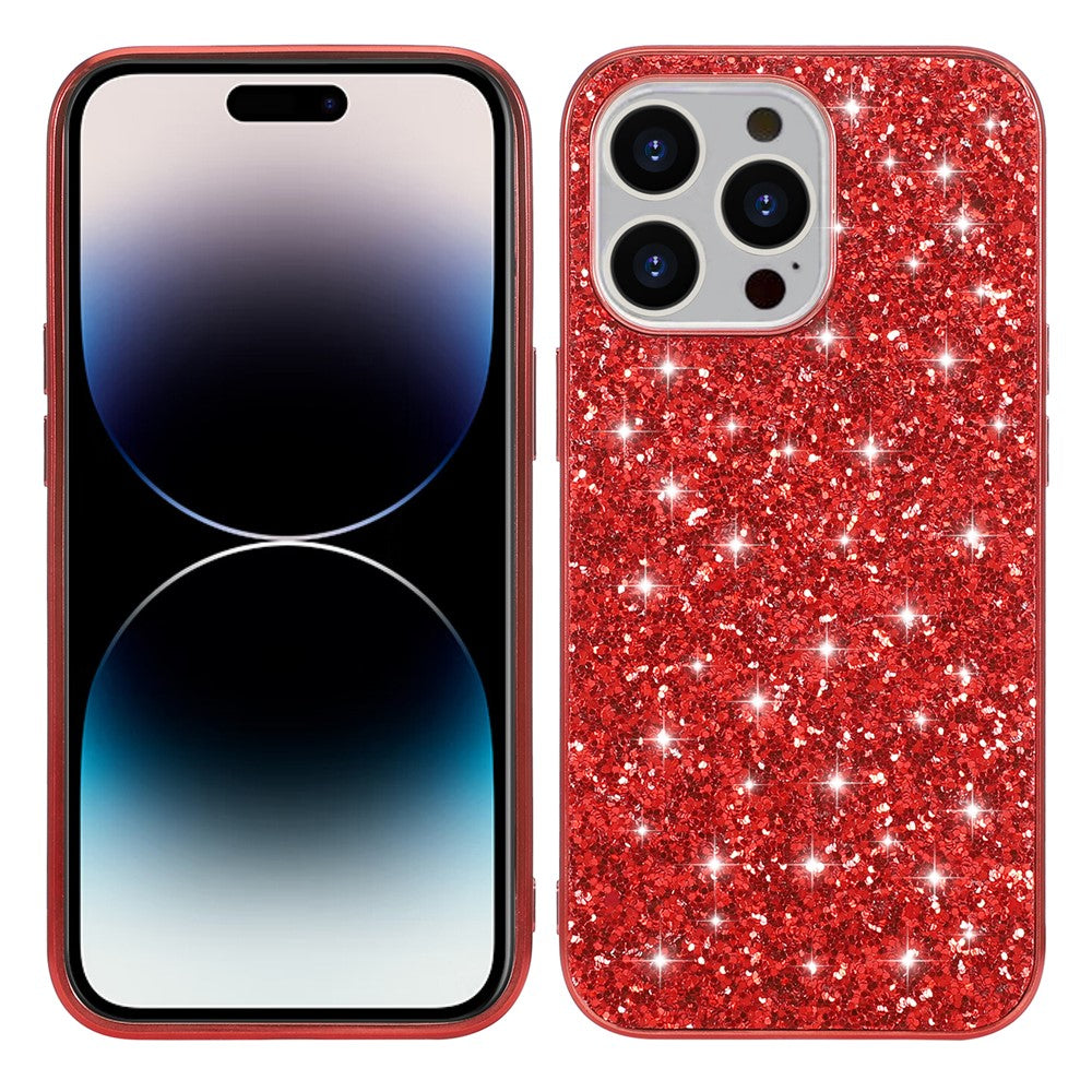 iPhone 14 Pro Schutzhülle – Funkelnde Glitzer-Rückseite
