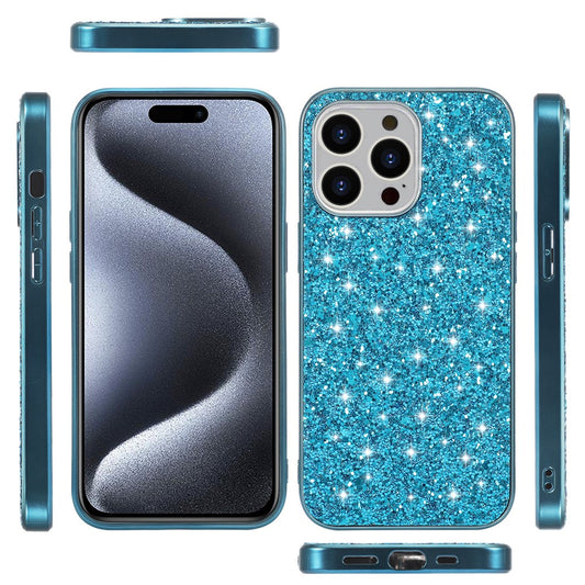 iPhone 15 Pro Max Schutzhülle – Funkelnde Glitzer-Rückseite