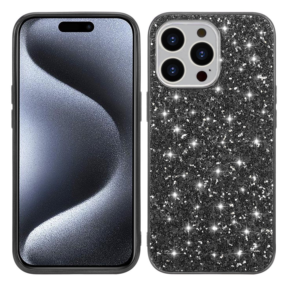 iPhone 15 Pro Max Schutzhülle – Funkelnde Glitzer-Rückseite