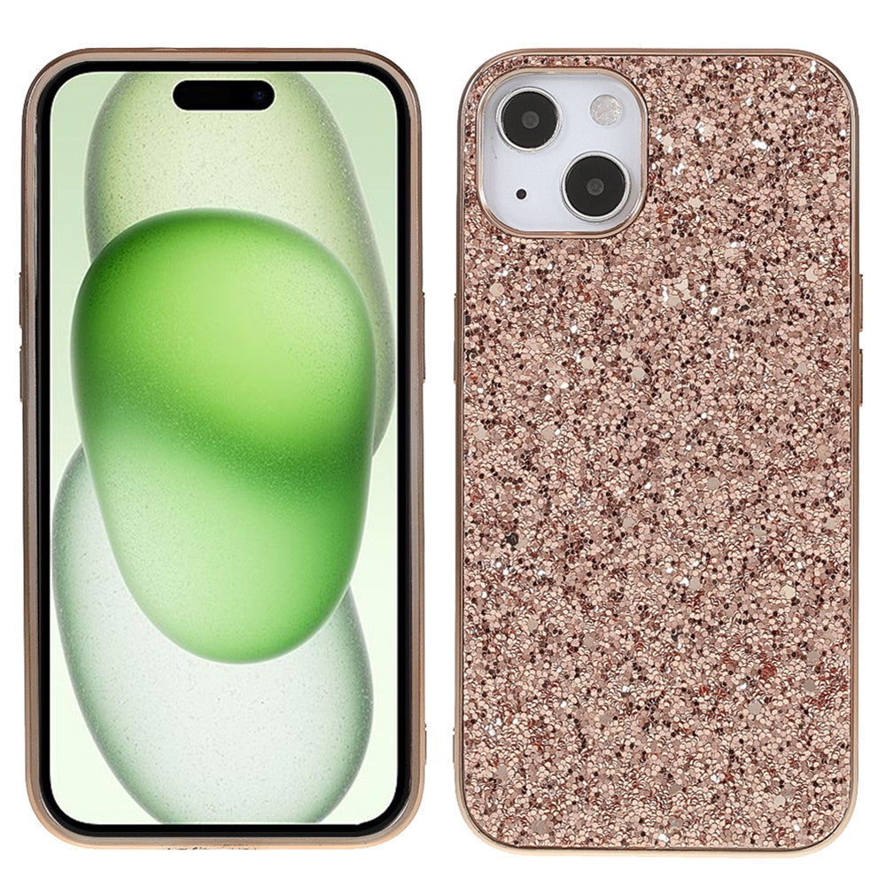 iPhone 15 Schutzhülle – Funkelnde Glitzer-Rückseite
