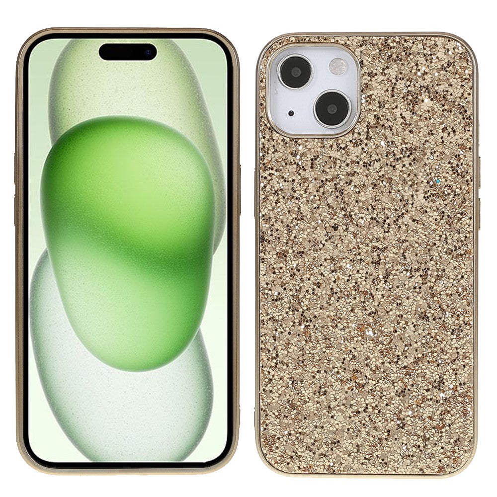iPhone 15 Plus Schutzhülle – Funkelnde Glitzer-Rückseite