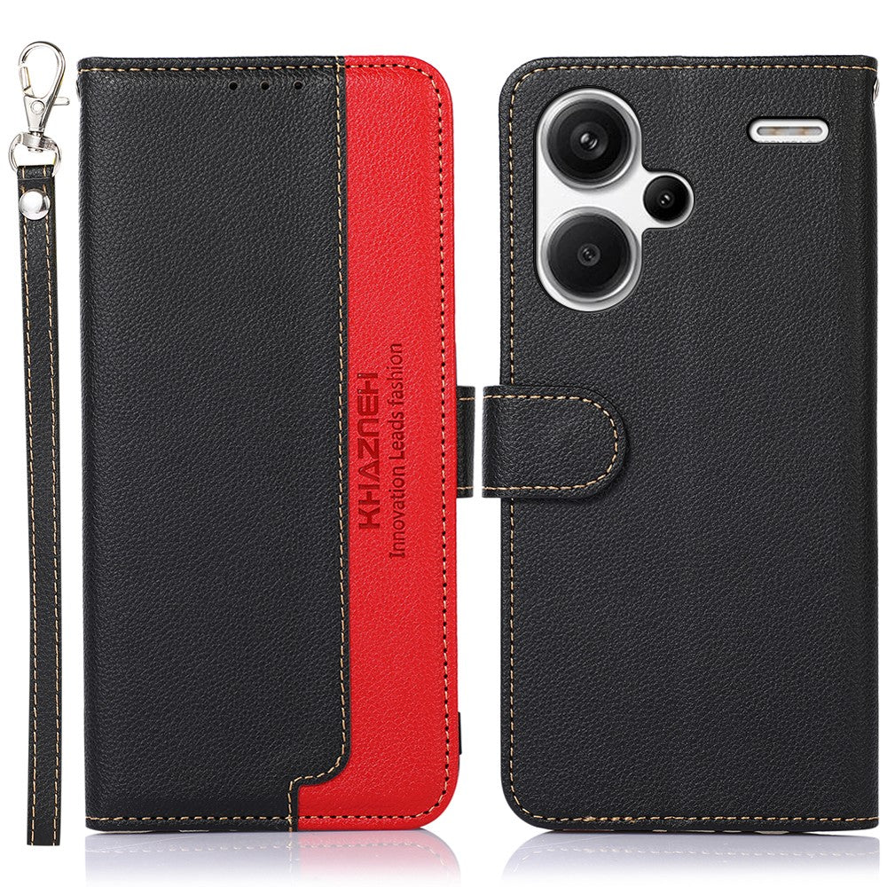 KHAZNEH For Xiaomi Redmi Note 13 Pro+ 5G RFID Blocking Cell Phone Cases Leather Cover