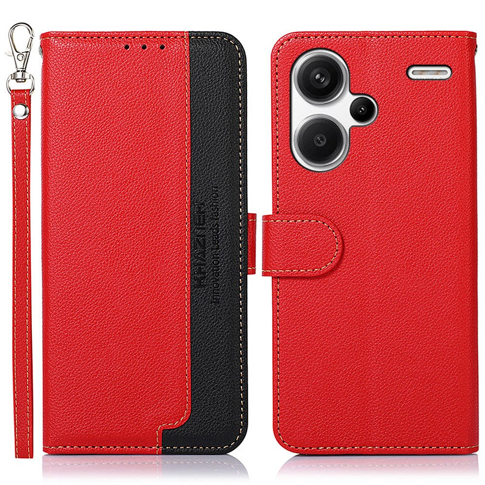 KHAZNEH For Xiaomi Redmi Note 13 Pro+ 5G RFID Blocking Cell Phone Cases Leather Cover