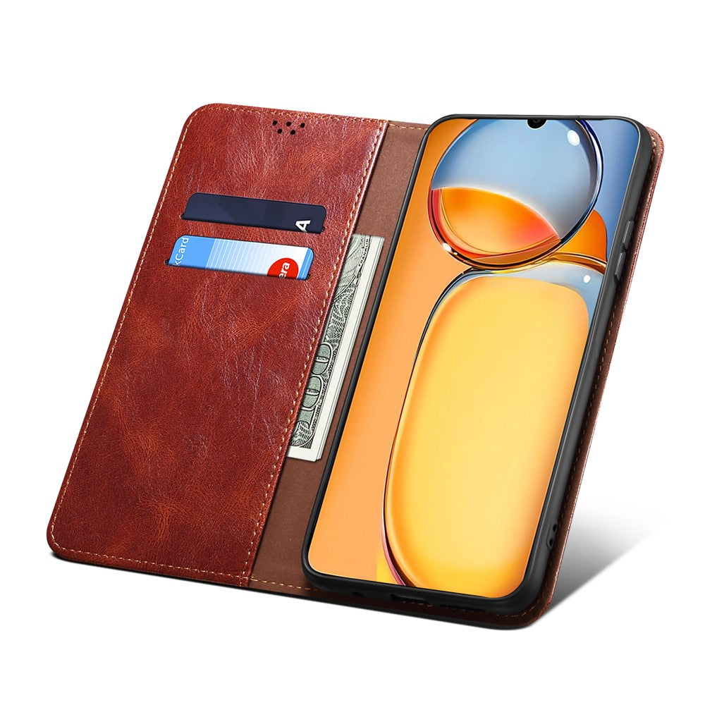 For Xiaomi Redmi 13C 4G / Poco C65 4G Cover PU Leather Anti-drop Stand Cell Phone Case