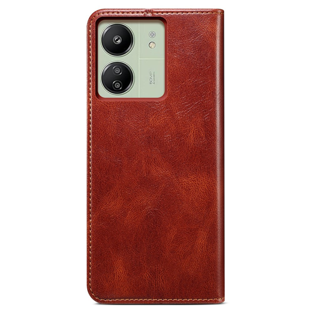 For Xiaomi Redmi 13C 4G / Poco C65 4G Cover PU Leather Anti-drop Stand Cell Phone Case