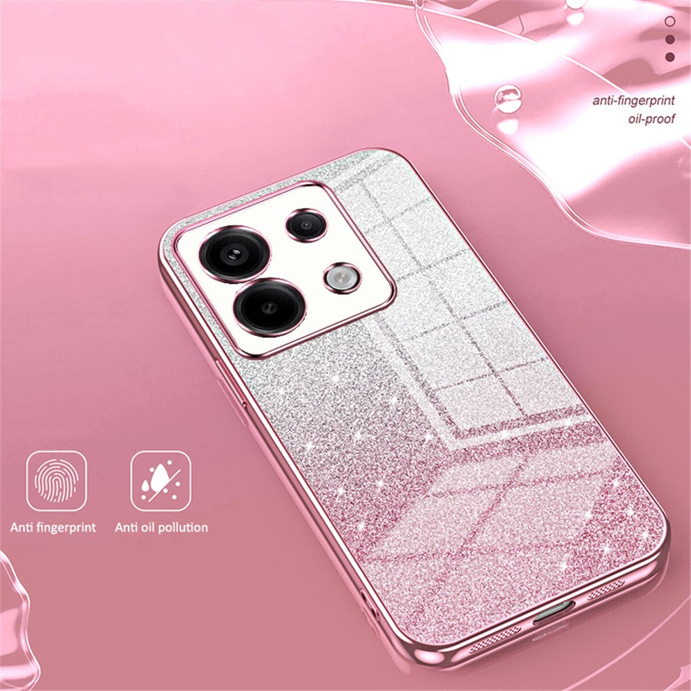 For Xiaomi Redmi Note 13 Pro 5G / Poco X6 5G Glitter Shell Precise Cutout TPU Cell Phone Case