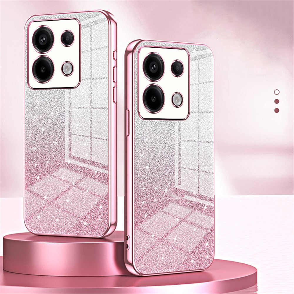 For Xiaomi Redmi Note 13 Pro 5G / Poco X6 5G Glitter Shell Precise Cutout TPU Cell Phone Case