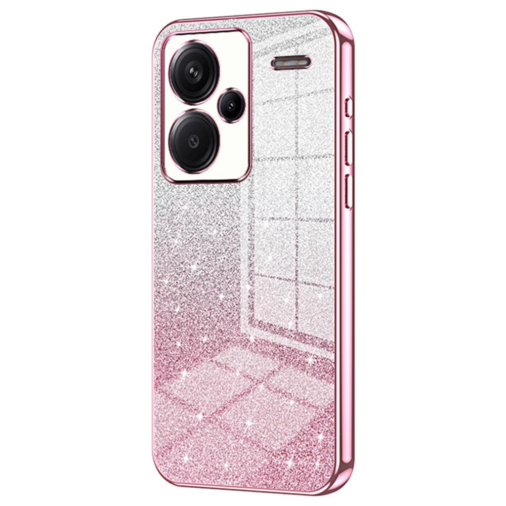For Xiaomi Redmi Note 13 Pro+ 5G TPU Cover Precise Cutout Glitter Design Cell Phone Case