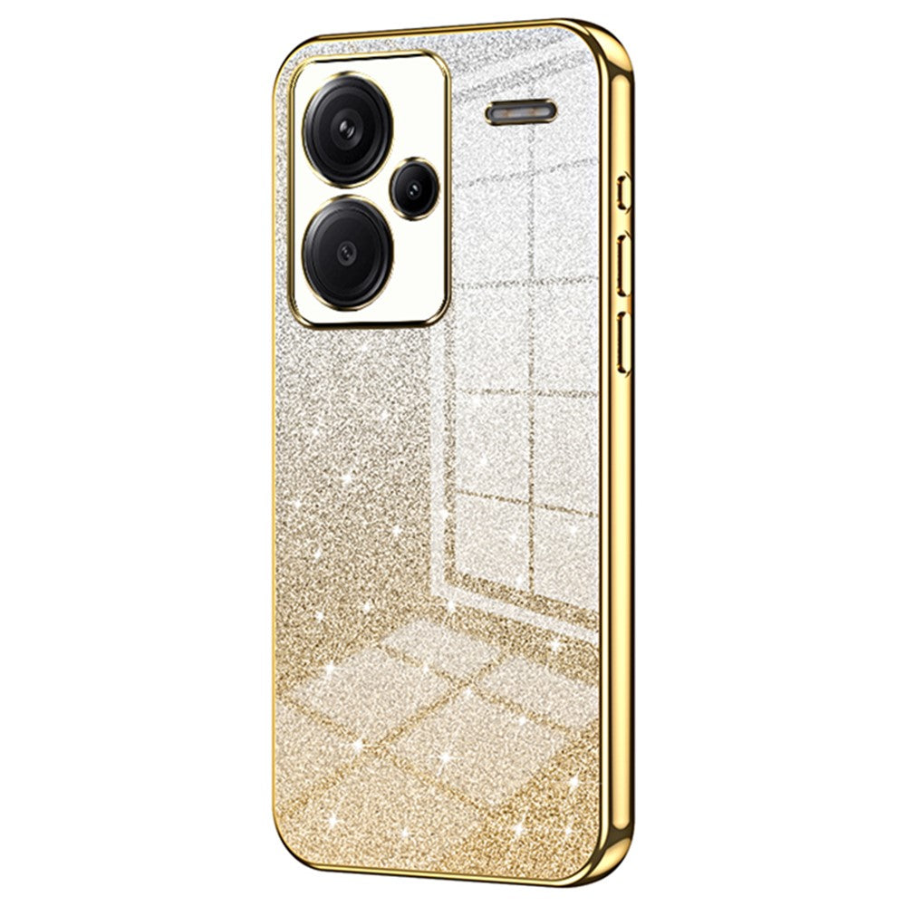 For Xiaomi Redmi Note 13 Pro+ 5G TPU Cover Precise Cutout Glitter Design Cell Phone Case