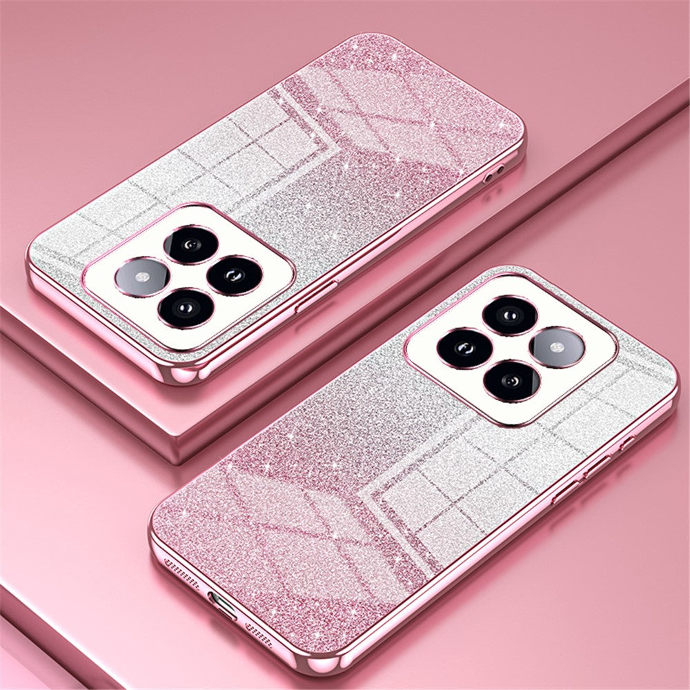 For Xiaomi 14 Pro Drop Proof Glitter Shell Precise Cutout TPU Cell Phone Case