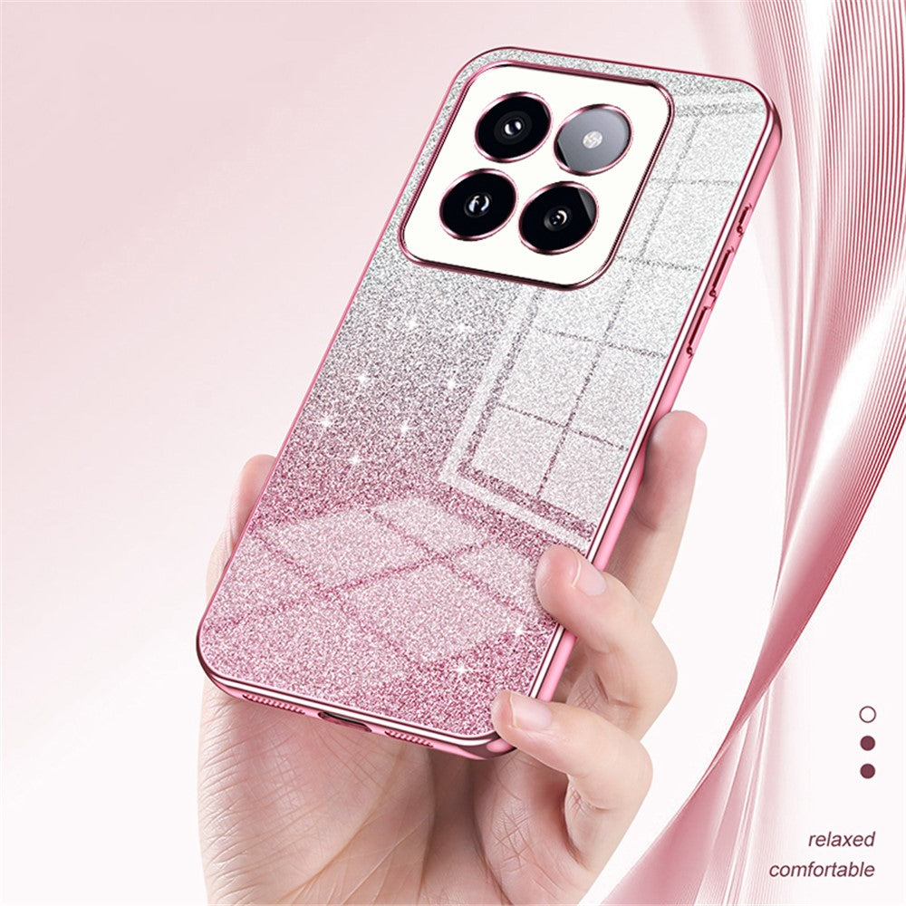 For Xiaomi 14 Pro Drop Proof Glitter Shell Precise Cutout TPU Cell Phone Case